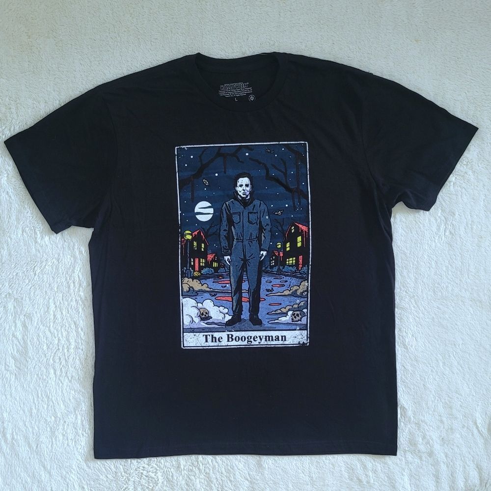 Halloween🎃 "The Boogeyman" Michael Myers Tarot🔮 Card🃏 Graphic Tee👕 - NWOT